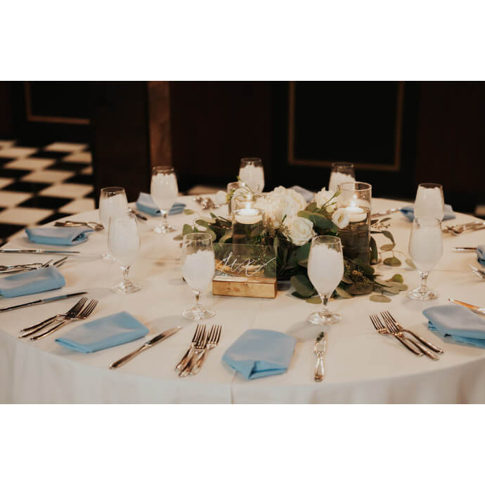 Obrus okrągły Restly biały D150 3