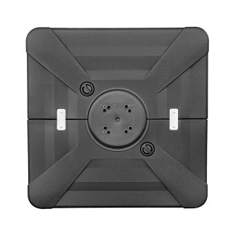 Parasol ogrodowy z podstawą Solid i pokrowiec Comfort Light Grey 13