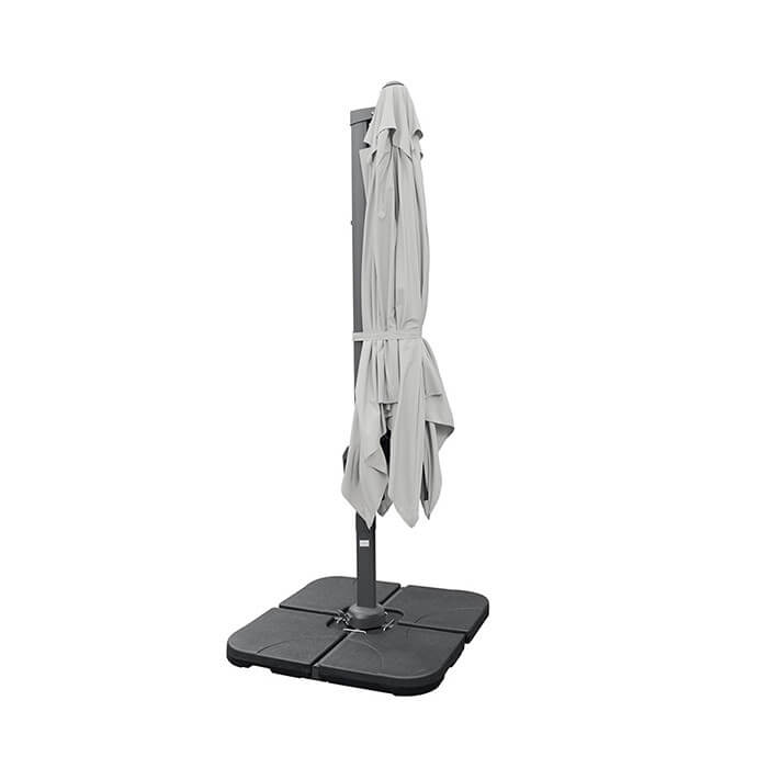 Parasol ogrodowy (pokrowiec w zestawie) Lounge Light Grey 11