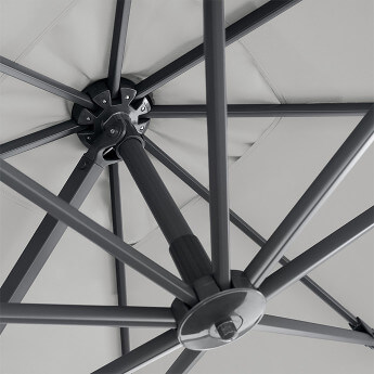 Parasol ogrodowy (pokrowiec w zestawie) Lounge Light Grey 6