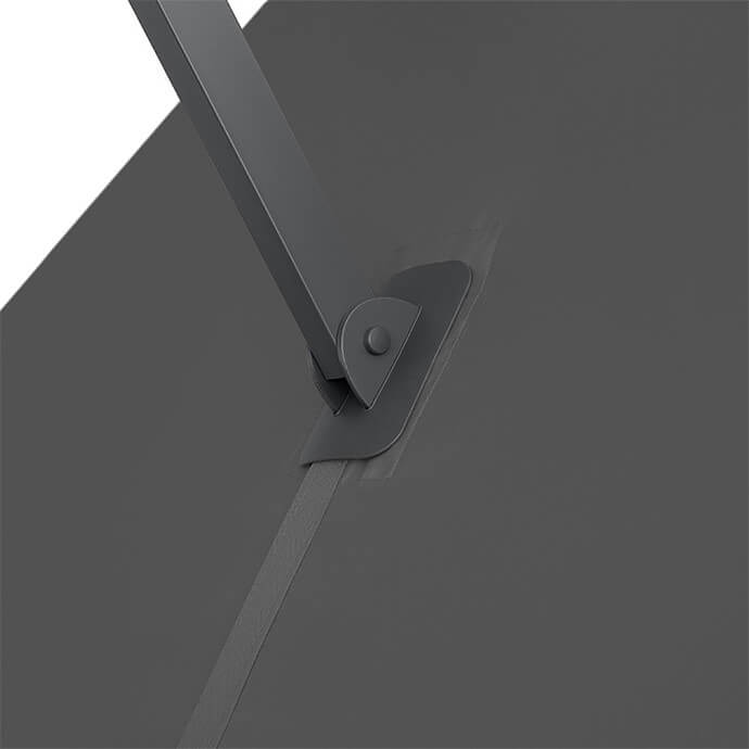 Parasol ogrodowy z podstawą Solid (pokrowiec w zestawie) Lounge Antracytowy 6