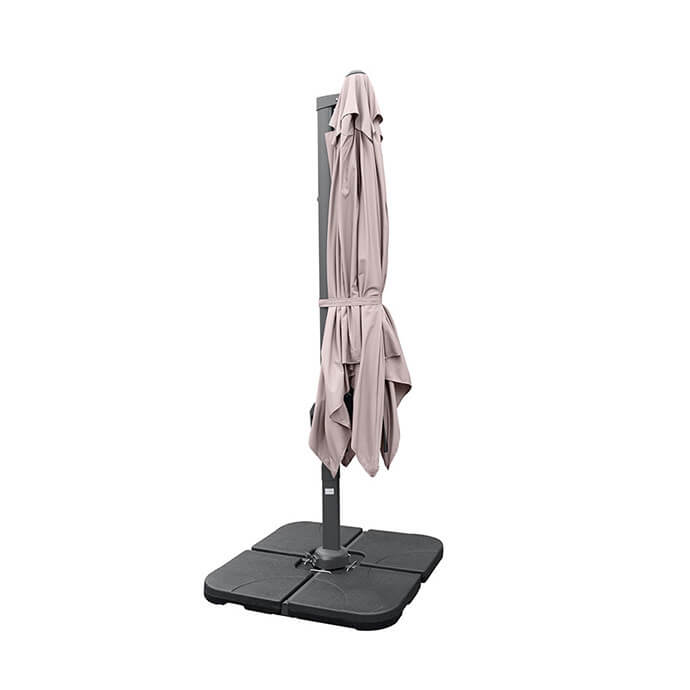 Parasol ogrodowy z podstawą Solid (pokrowiec w zestawie) Lounge Taupe 11