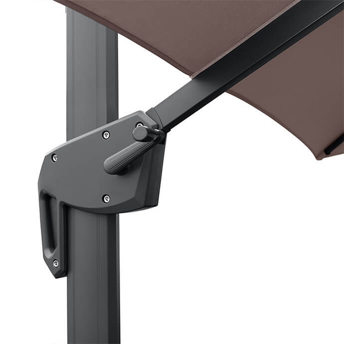 Parasol ogrodowy z podstawą Solid (pokrowiec w zestawie) Lounge Taupe 4