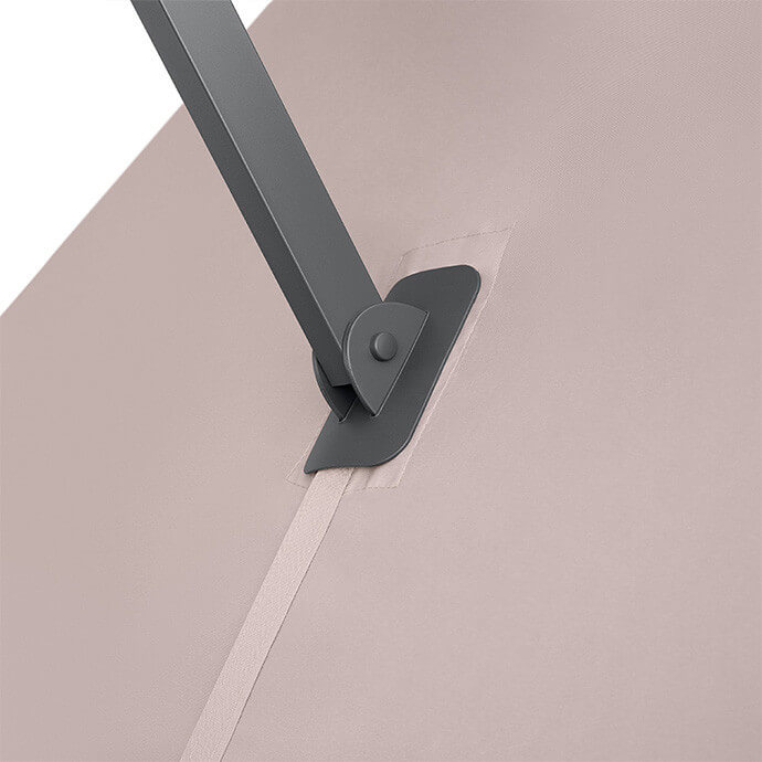 Parasol ogrodowy z podstawą Solid (pokrowiec w zestawie) Lounge Taupe 6