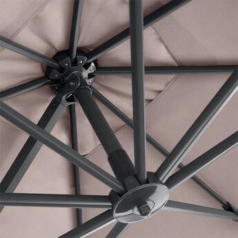 Parasol ogrodowy z podstawą Solid (pokrowiec w zestawie) Lounge Taupe 5