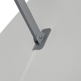 Parasol ogrodowy z podstawą Solid (pokrowiec w zestawie) Lounge Light Grey 5