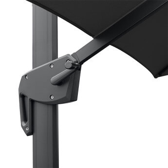 Parasol ogrodowy z podstawą (pokrowiec w zestawie) Lounge Antracytowy 4