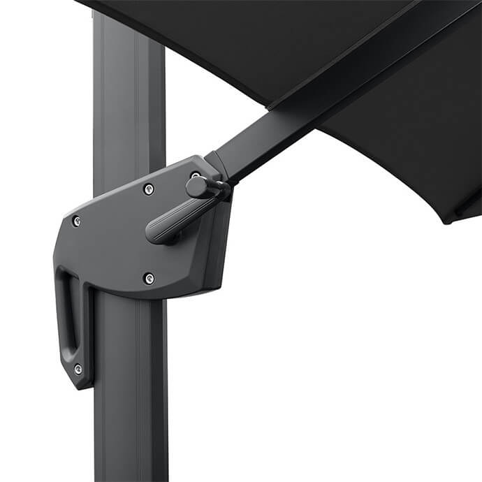 Parasol ogrodowy z podstawą (pokrowiec w zestawie) Lounge Antracytowy 4