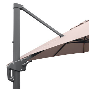 Parasol ogrodowy z podstawą (pokrowiec w zestawie) Lounge Taupe 15