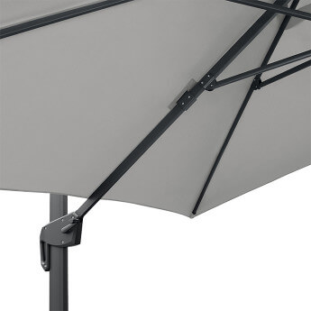 Parasol ogrodowy z podstawą (pokrowiec w zestawie) Lounge Light Grey 15