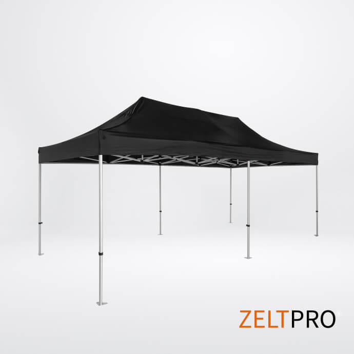 Namiot handlowy - ekspresowy, aluminiowy, 4x8 czarny Zeltpro TITAN 2