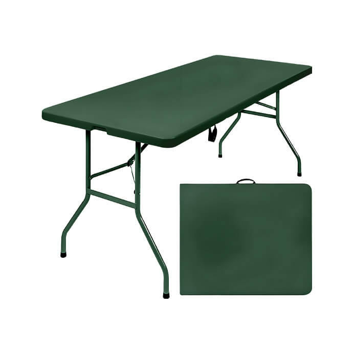 Stół cateringowy składany 150 cm. zielony 1