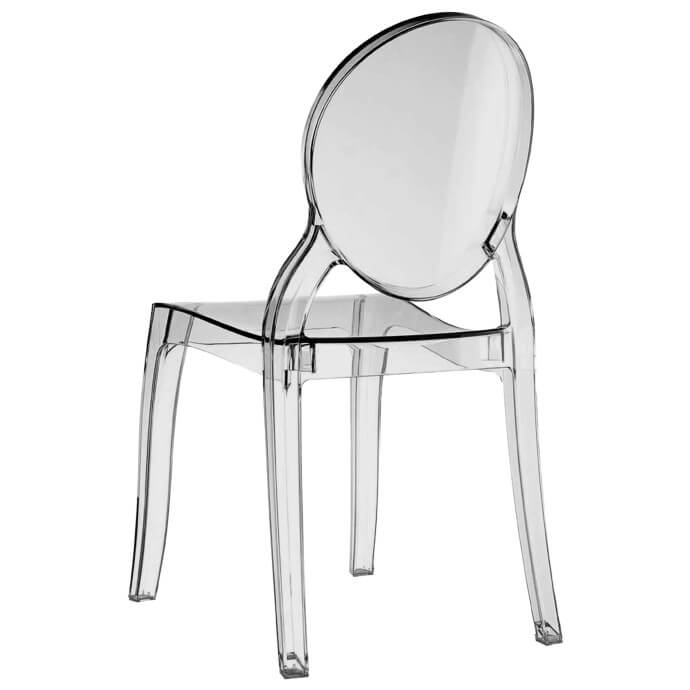 Krzesło bankietowe - weselne transparentne Queen (ghost) 2