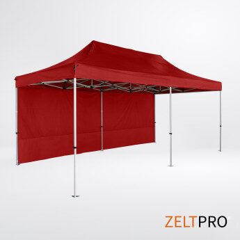 Namiot handlowy - ekspresowy, aluminiowy, 4x8 czerwony Zeltpro TITAN 3