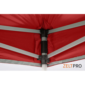 Namiot handlowy - ekspresowy, aluminiowy, 4x8 czerwony Zeltpro TITAN 12