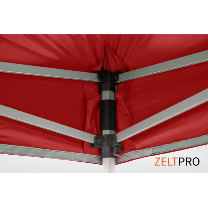 Namiot handlowy - ekspresowy, aluminiowy, 4x8 czerwony Zeltpro TITAN 12