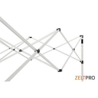 Namiot handlowy - ekspresowy, aluminiowy, 4x8 czerwony Zeltpro TITAN 18