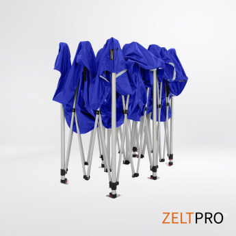 Namiot handlowy - ekspresowy, aluminiowy, 4x8 niebieski Zeltpro TITAN 6