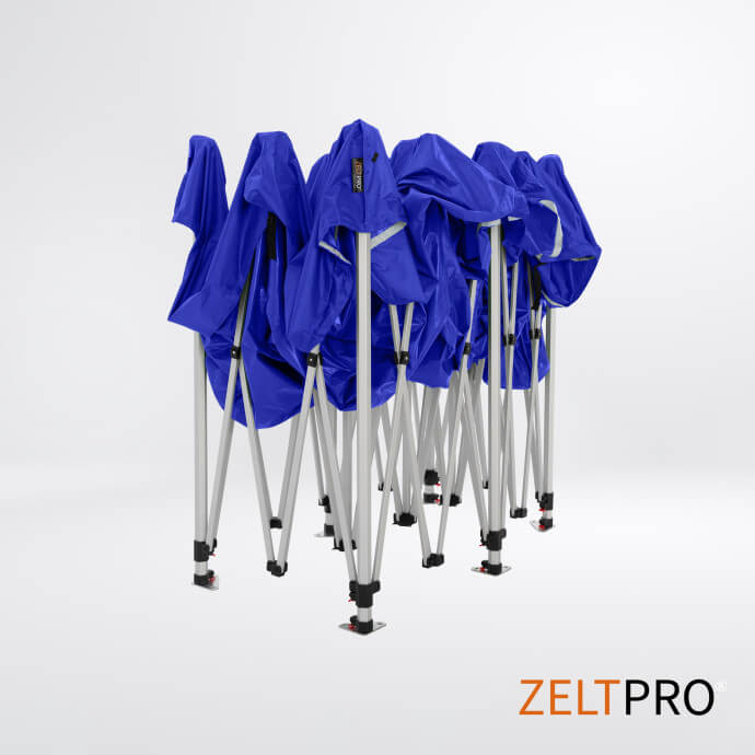 Namiot handlowy - ekspresowy, aluminiowy, 4x8 niebieski Zeltpro TITAN 6