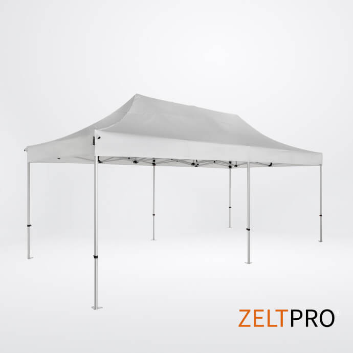Namiot handlowy - ekspresowy, aluminiowy, 3x6 biały Zeltpro TITAN 2