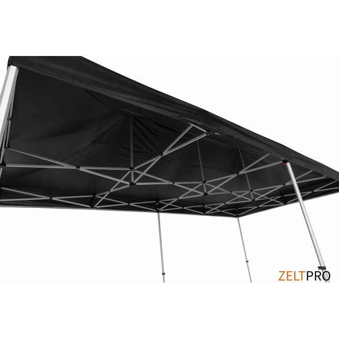 Namiot handlowy - ekspresowy, aluminiowy, 3x6 czarny Zeltpro TITAN 8