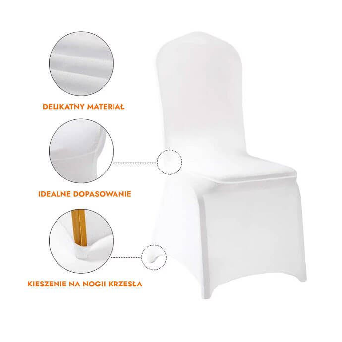 Pokrowiec na krzesło Restly czarny 46x56x86 5