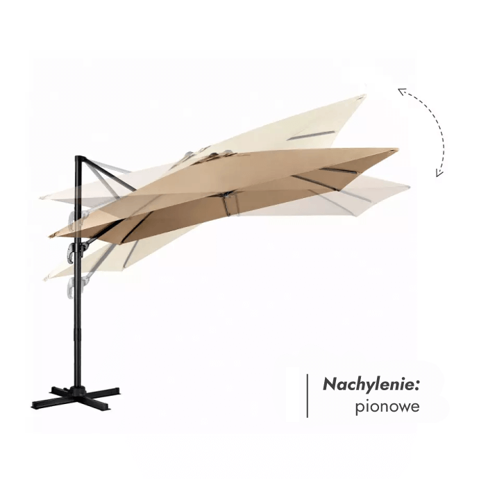 Parasol ogrodowy Comfort Taupe 2