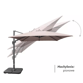 Parasol ogrodowy z podstawą Solid (pokrowiec w zestawie) Maestro Taupe 2