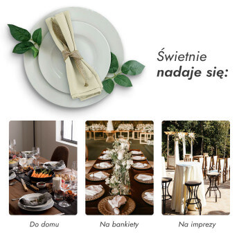 Serwetki materiałowe szampańskie 40x40 (10 szt.) 4