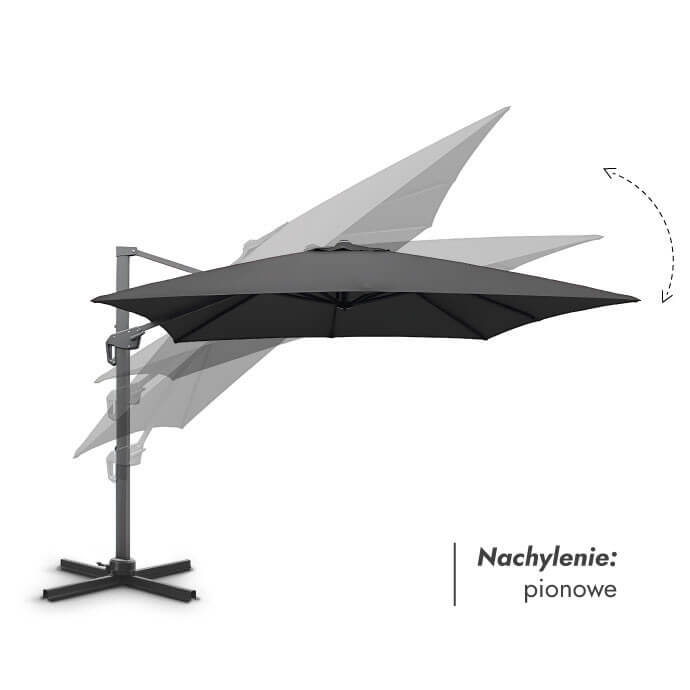 Parasol ogrodowy (pokrowiec w zestawie) Lounge Antracytowy 2