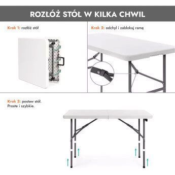 Stół cateringowy składany 120 cm. 2