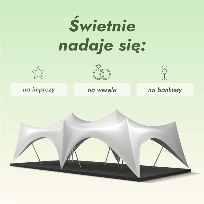 Pawilon strech Crown 148 m2 9