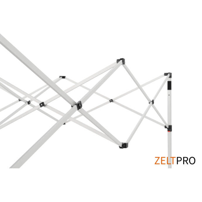 Namiot handlowy - ekspresowy, aluminiowy, 3x6 czerwony Zeltpro TITAN 15