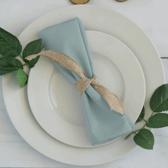 Serwetki materiałowe błękitne 40x40 (100 szt.) 2