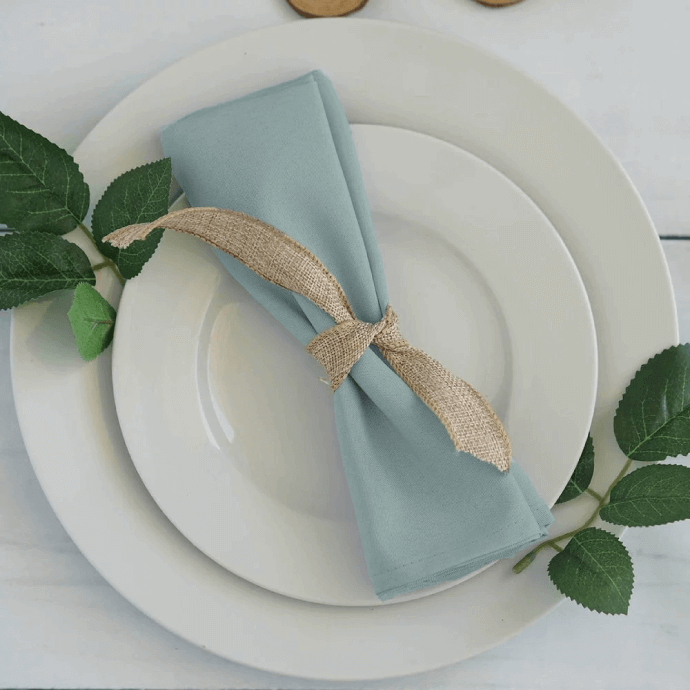 Serwetki materiałowe błękitne 40x40 (150 szt.) 2