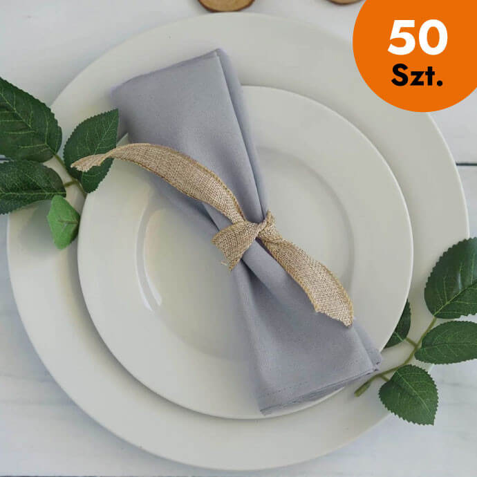 Serwetki materiałowe szare 40x40 (50 szt.) 1