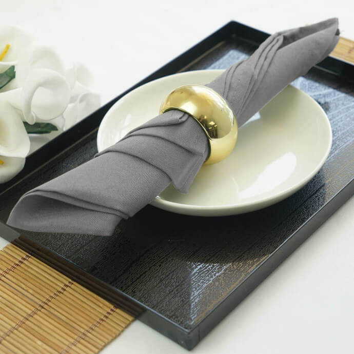 Serwetki materiałowe szare 40x40 (200 szt.) 3