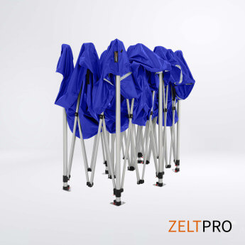 Namiot handlowy - ekspresowy, aluminiowy, 3x6 niebieski Zeltpro TITAN 6