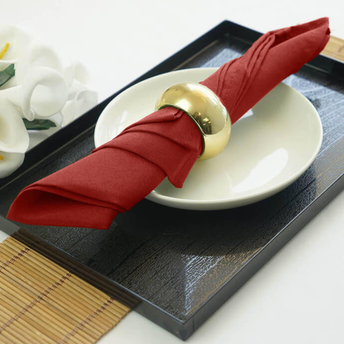 Serwetki materiałowe czerwone 40x40 (200 szt.) 3