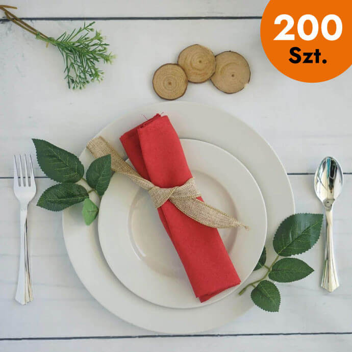 Serwetki materiałowe czerwone 40x40 (200 szt.) 1