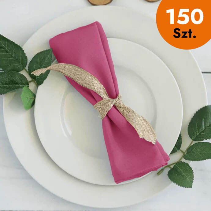 Serwetki materiałowe różowe 40x40 (150 szt.) 1