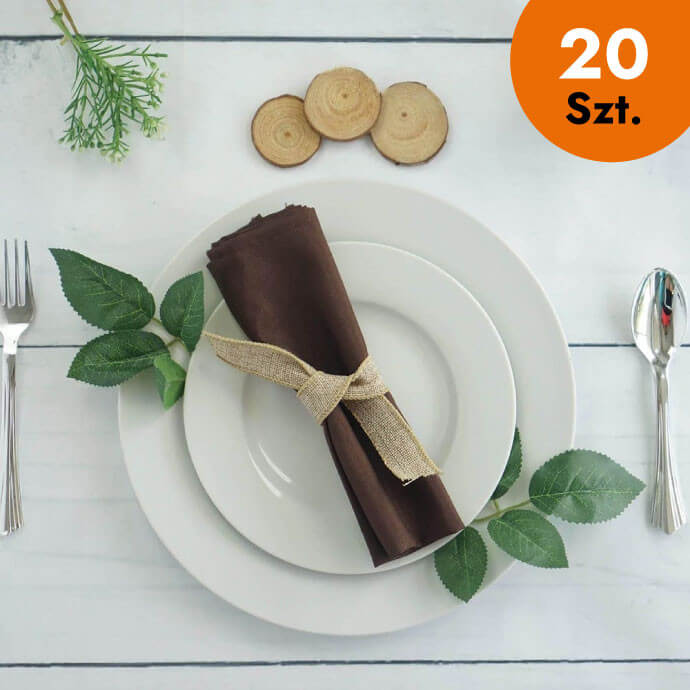 Serwetki materiałowe brązowe 40x40 (20 szt.) 1