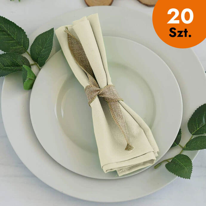 Serwetki materiałowe szampańskie 40x40 (20 szt.) 1