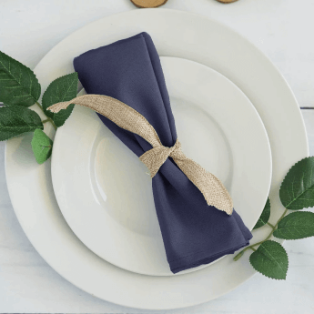 Serwetki materiałowe granatowe 40x40 (20 szt.) 2