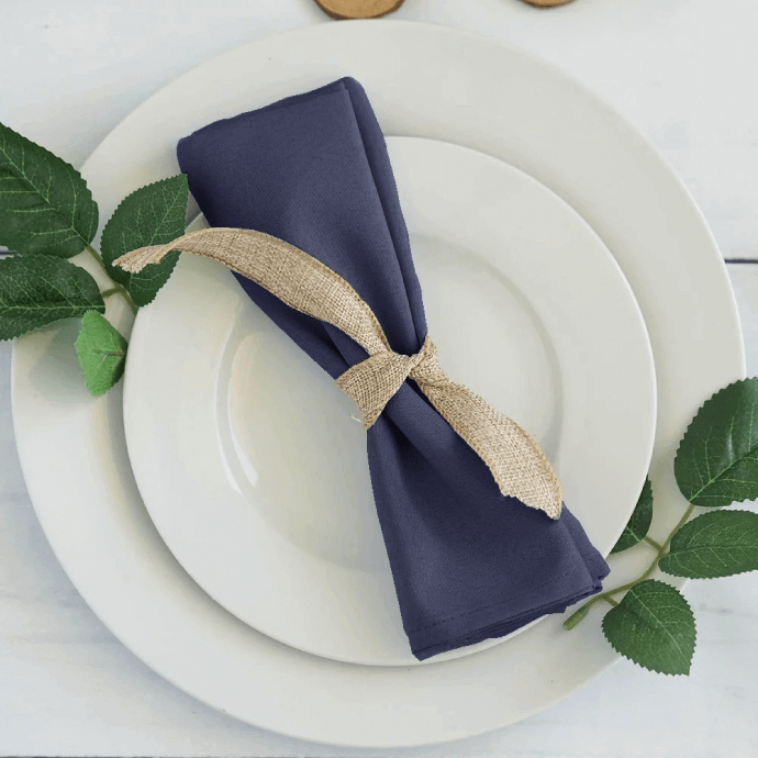 Serwetki materiałowe granatowe 40x40 (100 szt.) 2