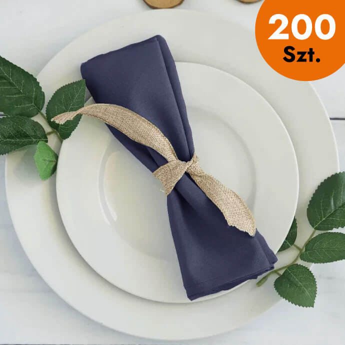 Serwetki materiałowe granatowe 40x40 (200 szt.) 1