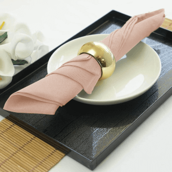 Serwetki materiałowe jasnoróżowe 40x40 (150 szt.) 3