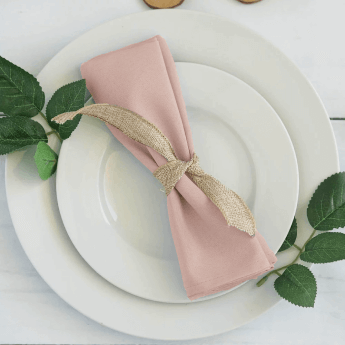 Serwetki materiałowe jasnoróżowe 40x40 (150 szt.) 2