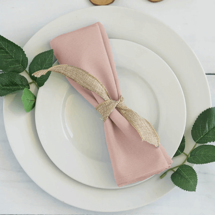 Serwetki materiałowe jasnoróżowe 40x40 (200 szt.) 2