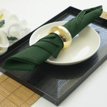 Serwetki materiałowe ciemnozielone 40x40 (150 szt.) 3